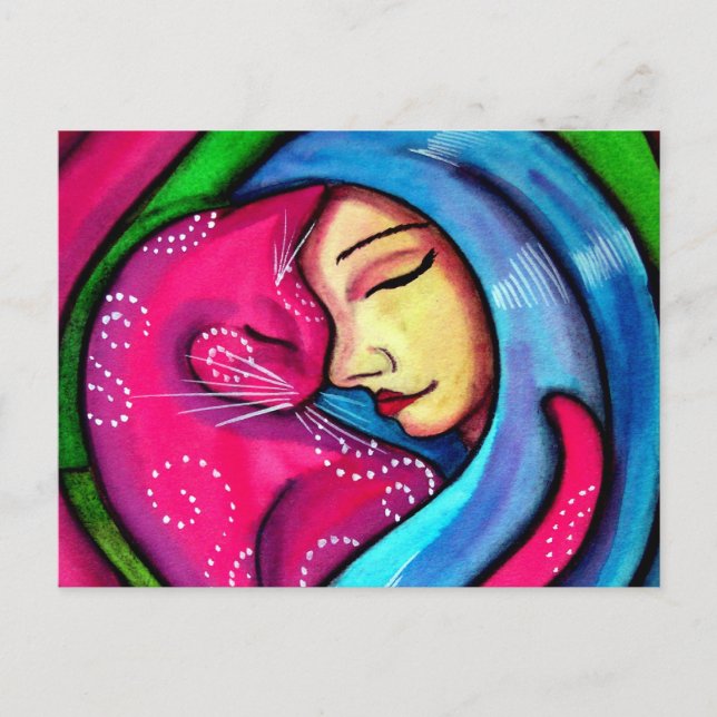 Postal Amo Mi Gato (Anverso)