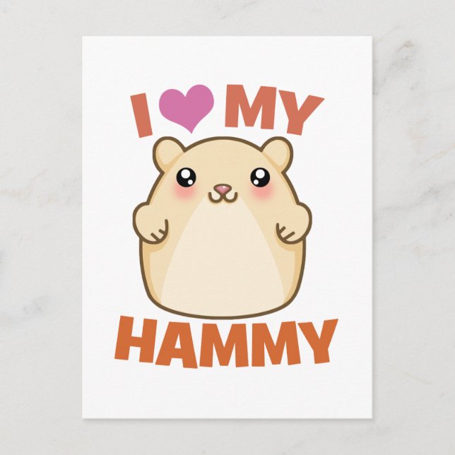 Postal Amo Mi Hammy (Anverso)