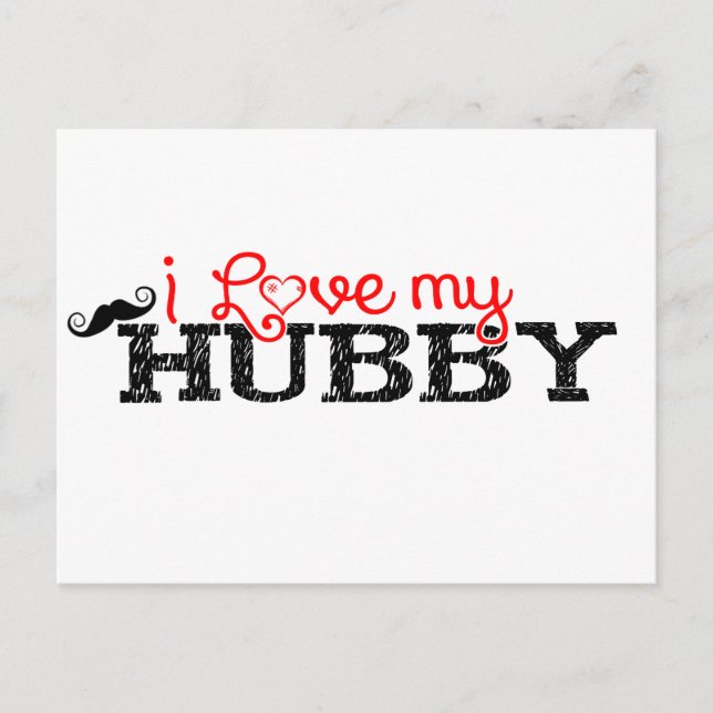 Postal Amo mi Hubby (Anverso)