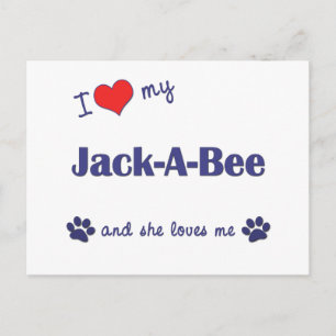 Postal Amo Mi Jack-A-Bee (Perro Femenino)