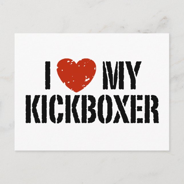 Postal Amo Mi Kickboxer (Anverso)