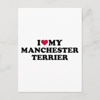 Postal Amo mi Manchester Terrier