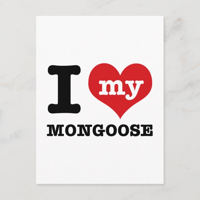 Postal Amo mi mongosta (Anverso)