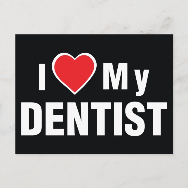 Postal Amo Mi Postcarta Dentista (Anverso)