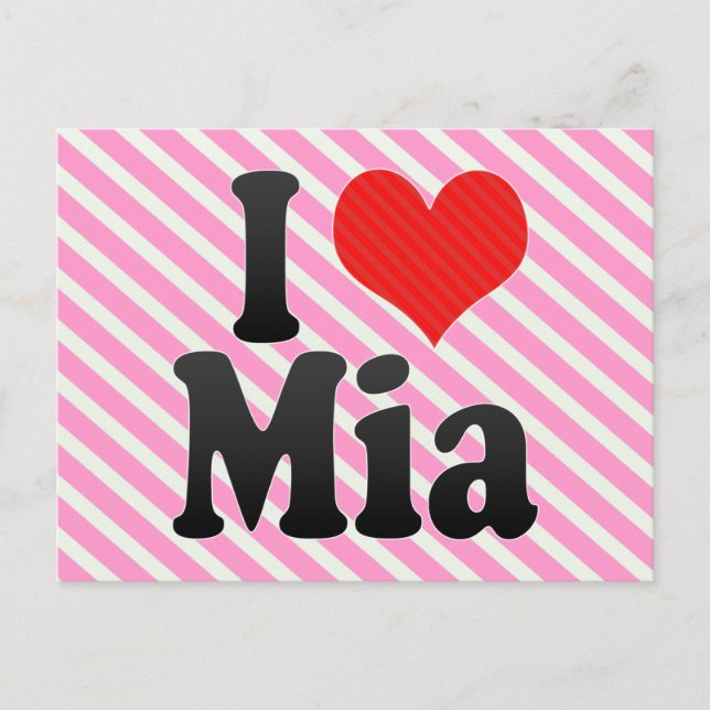 Postal Amo Mia (Anverso)