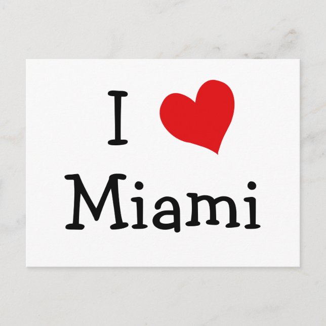 Postal Amo Miami (Anverso)