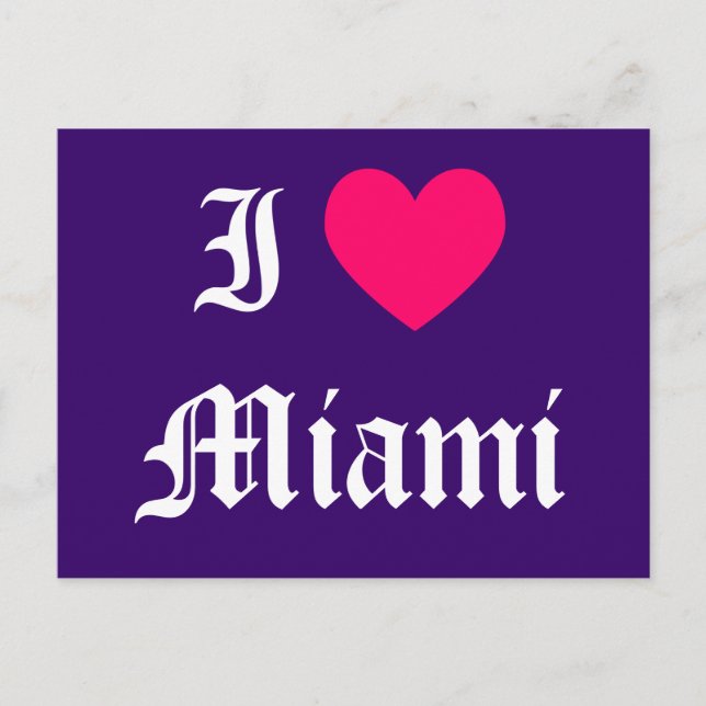 Postal Amo Miami (Anverso)