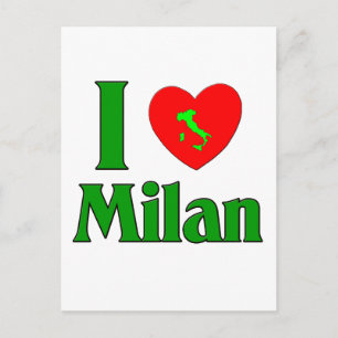 Postal Amo Milán Italia