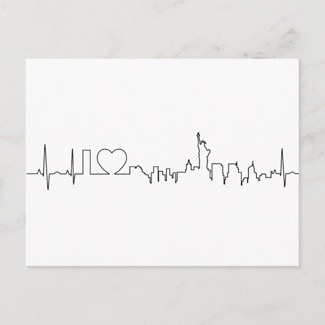 Postal Amo Nueva York en un estilo extraordinario (Anverso)