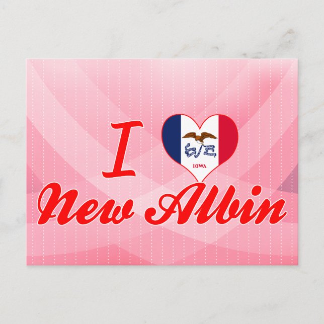 Postal Amo Nuevo Albin, Iowa (Anverso)