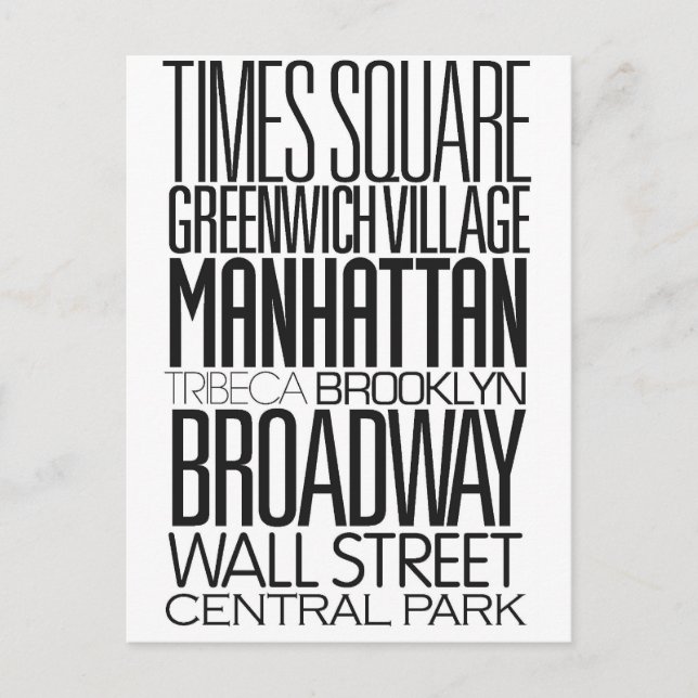 Postal Amo NY (Anverso)