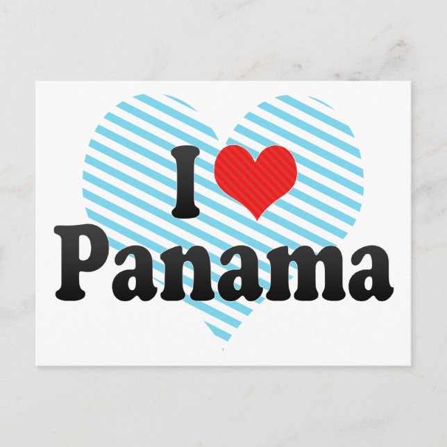 Postal Amo Panamá (Anverso)