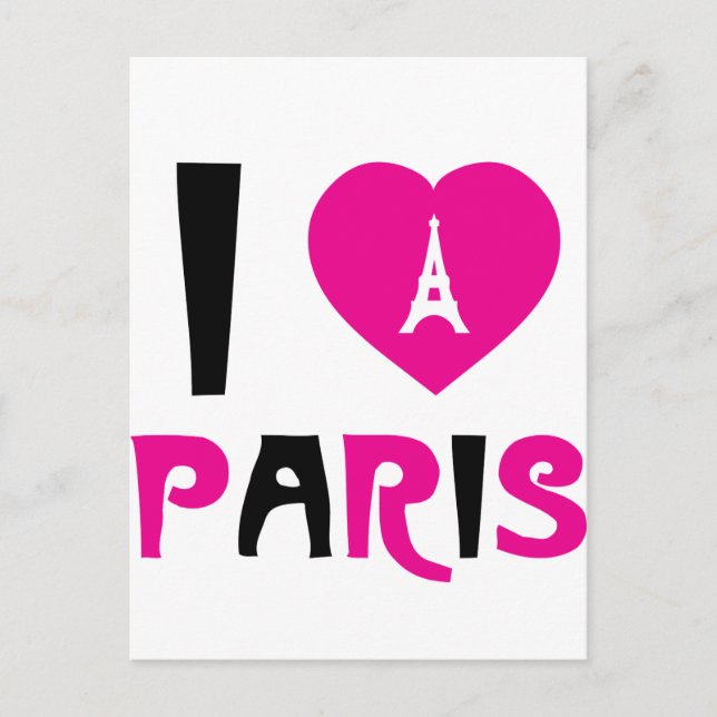 Postal Amo París (Anverso)