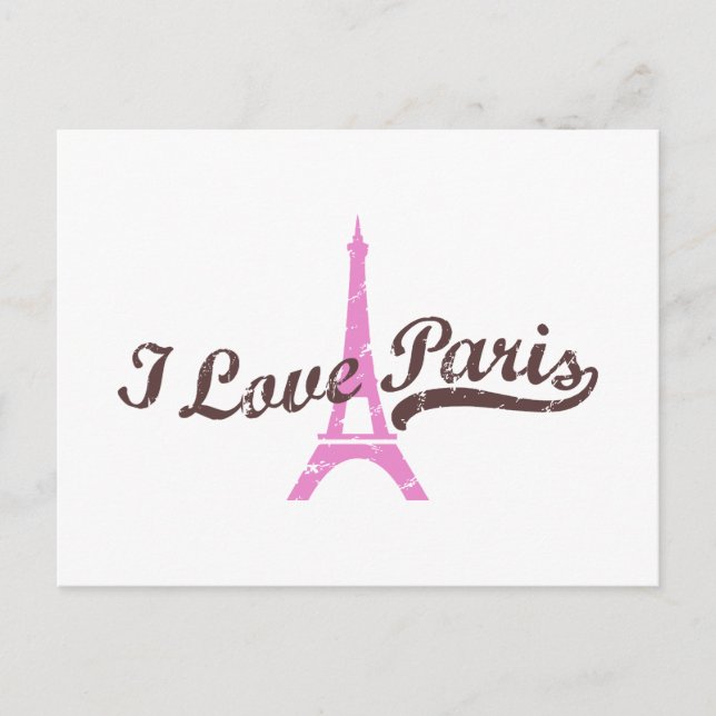 Postal Amo París (Anverso)