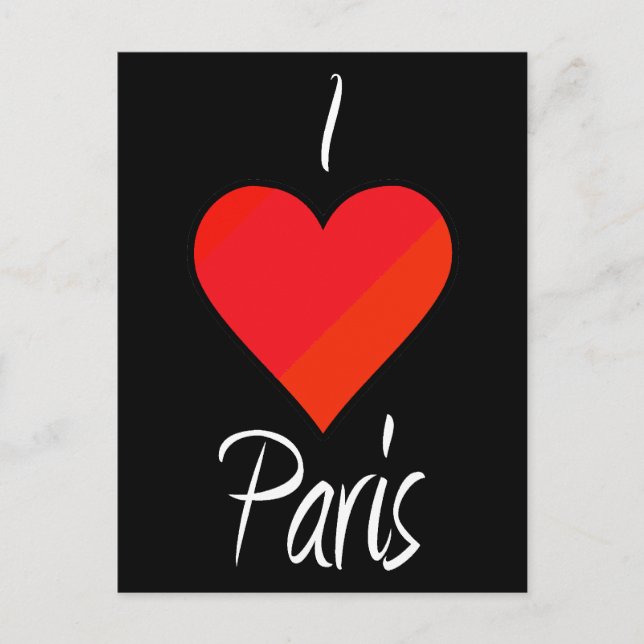 Postal Amo París (Anverso)