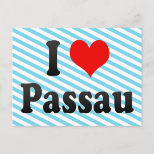 Postal Amo Passau, Alemania. Ich Liebe Passau, Alemania