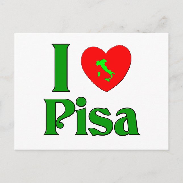 Postal Amo Pisa Italia (Anverso)