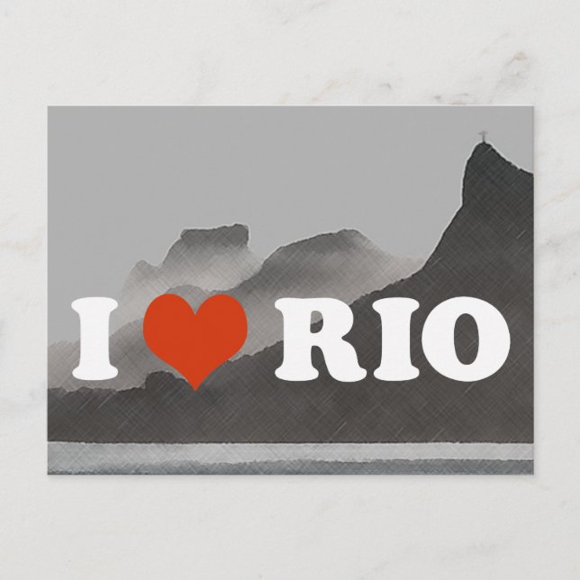 Postal Amo Río de Janeiro ~ Brasil (Anverso)