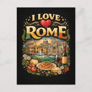 Postal Amo Roma