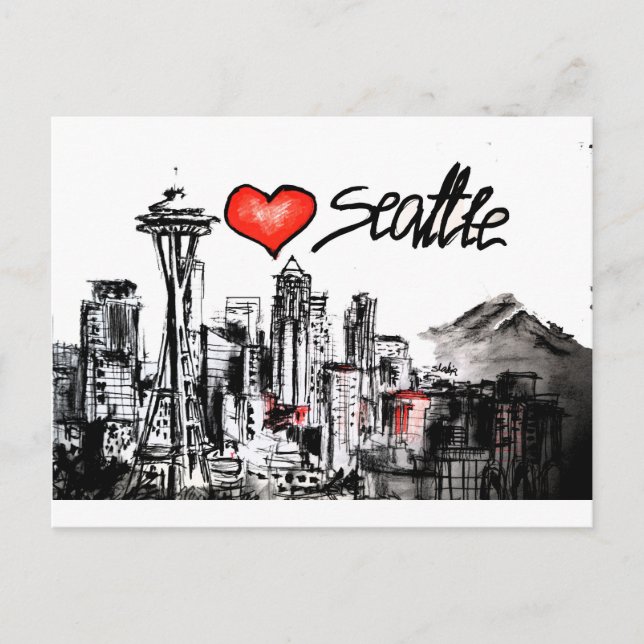 Postal Amo Seattle (Anverso)