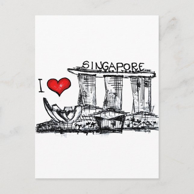 Postal Amo Singapur (Anverso)
