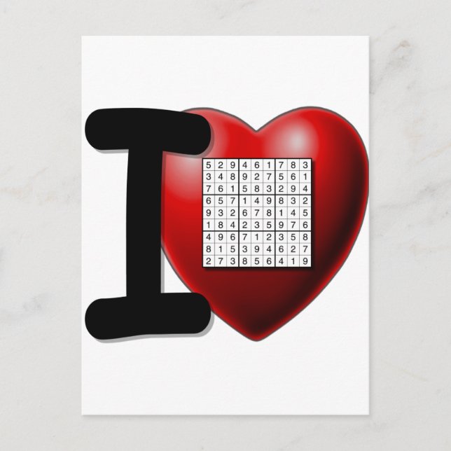 Postal Amo Sudoku (Anverso)