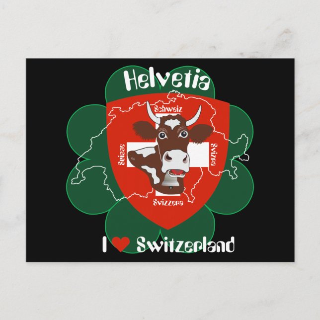 Postal Amo Suiza Postkarte (Anverso)