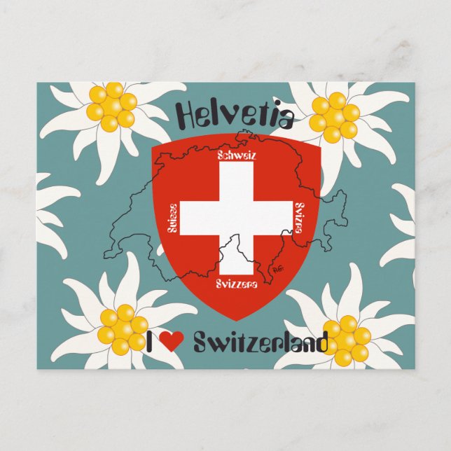 Postal Amo Suiza Postkarte (Anverso)