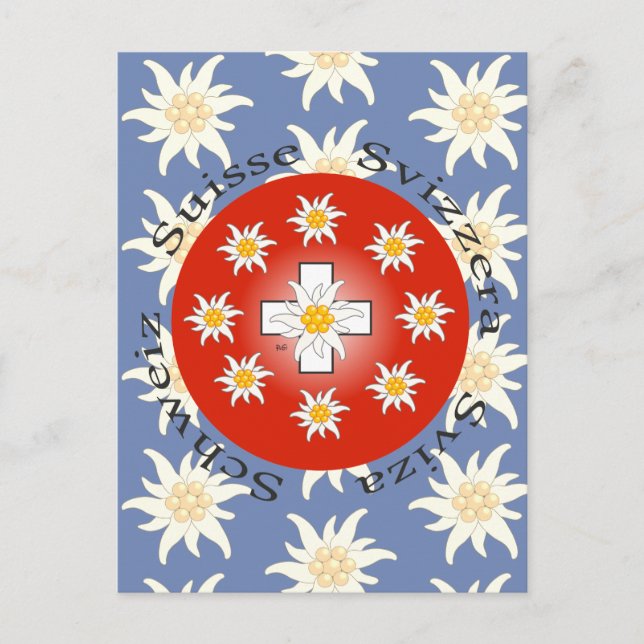 Postal Amo Suiza Postkarte (Anverso)