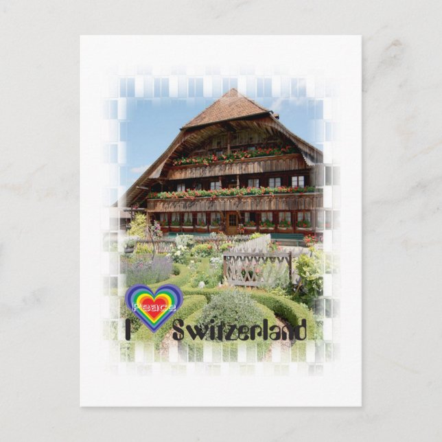 Postal Amo Suiza Postkarte (Anverso)