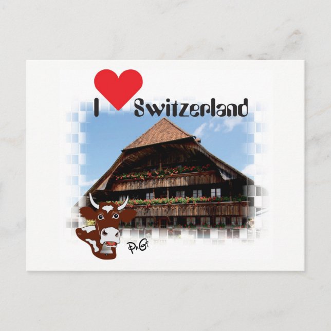 Postal Amo Suiza Postkarte (Anverso)