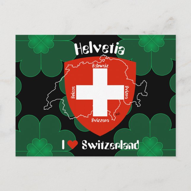 Postal Amo Suiza Postkarte (Anverso)