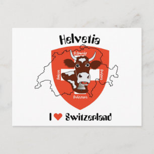 Postal Amo Suiza Postkarte