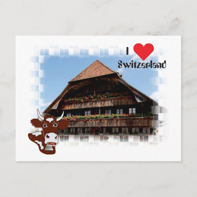 Postal Amo Suiza Postkarte (Anverso)