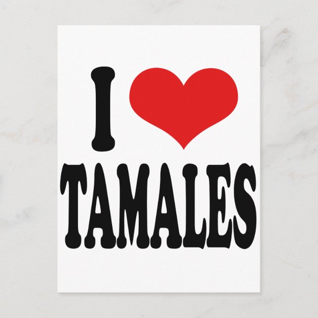 Postal Amo Tamales (Anverso)