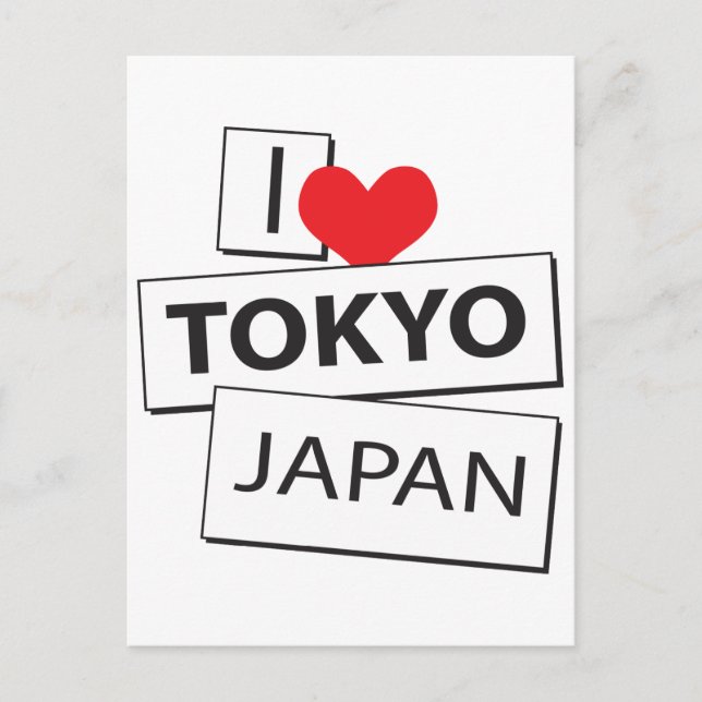 Postal Amo Tokio Japón (Anverso)