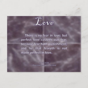 Postal Amor 1 Juan 4-18