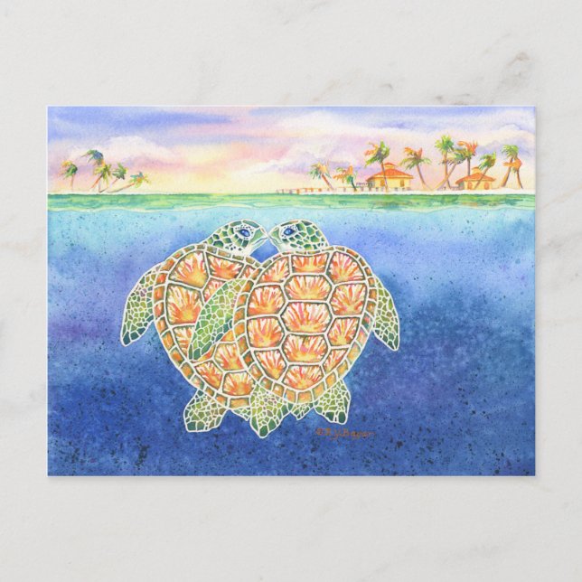 Postal Amor a la tortuga (Anverso)