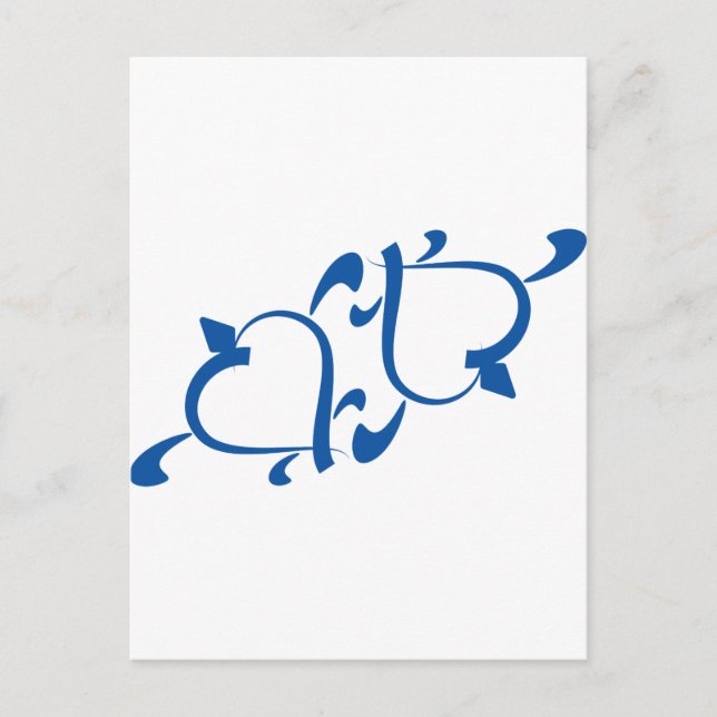 Postal Amor a la tortuga - Yin Yang (Anverso)