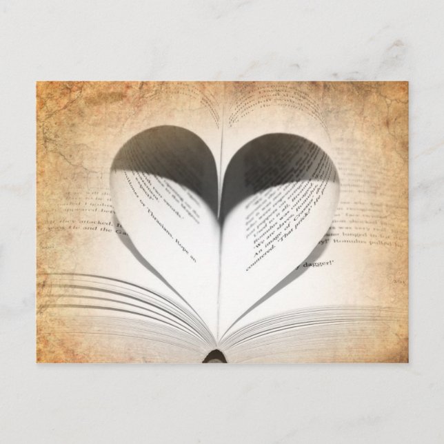 Postal Amor a los libros (Anverso)