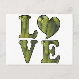 Postal Amor a los pepinillos