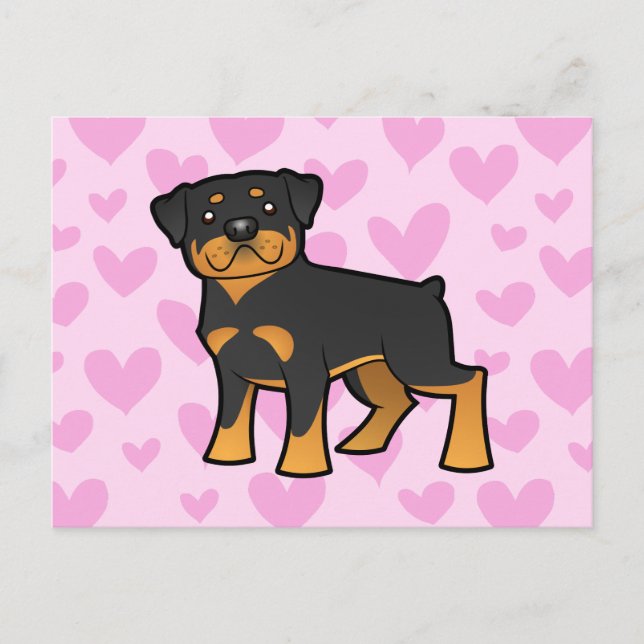 Postal Amor a Rottweiler (Anverso)