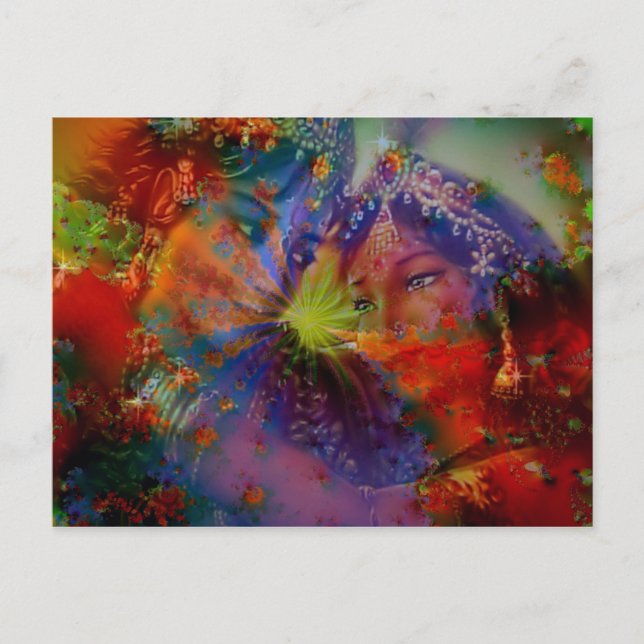 Postal Amor a un Dios y a una diosa (Anverso)