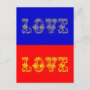 Postal Amor al arte pop