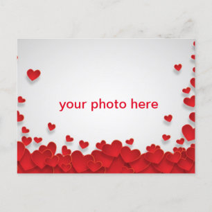Postal Amor al corazón con la foto