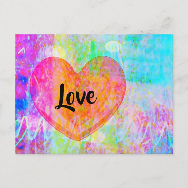 Postal Amor al corazón del Boho (Anverso)