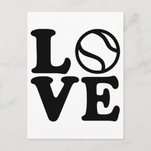 Postal Amor al tenis