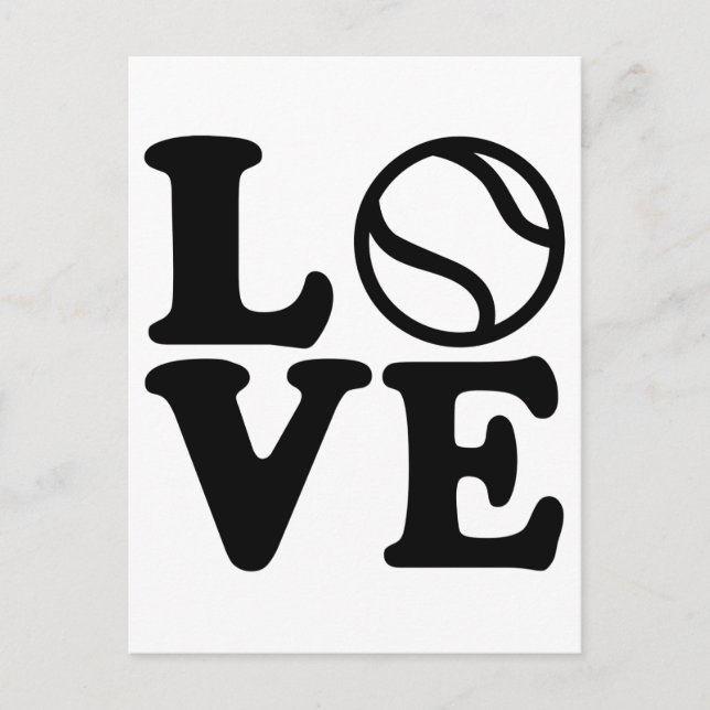 Postal Amor al tenis (Anverso)