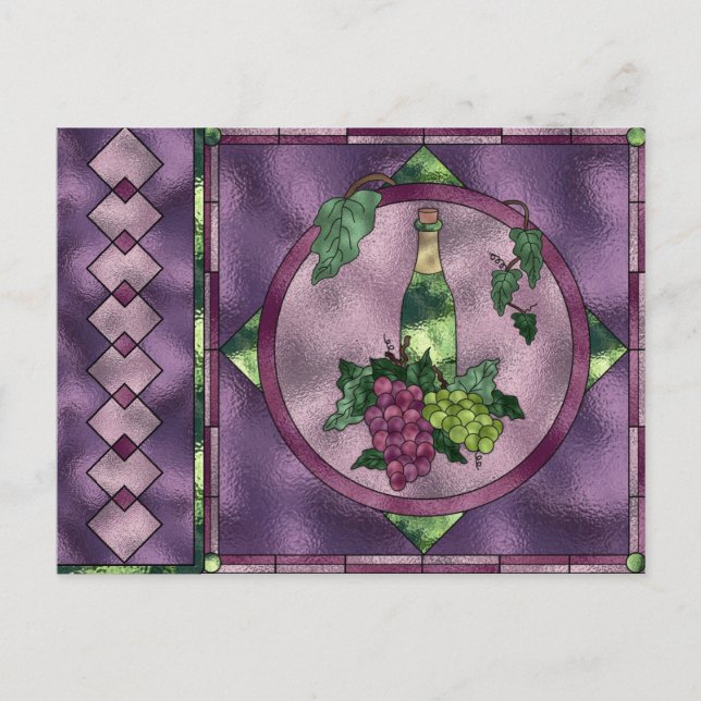 Postal Amor al vino (Anverso)