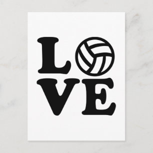 Postal Amor al voleibol